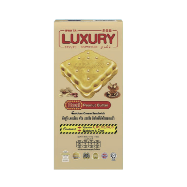 Hwa Tai Luxury Real Peanut Butter Calcium Cream Sandwich